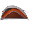 vidaXL Camping Tent 1-Person Grey and Orange Waterproof