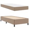 vidaXL Bed Frame with Mattress Cappuccino 39.37 x 78.74 in Fabric