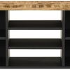 vidaXL TV Cabinet Natural brown, Black