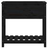 vidaXL Planter Black Solid Pine Wood Medium Planter Rectangular