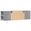vidaXL TV Wall Cabinet Grey sonoma Engineered wood 53.1x12.2x15.6 in