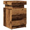vidaXL Bedside Cabinet Set of 2 Old wood Engineered wood