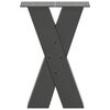 vidaXL Coffee Table Leg Set of 2 Anthracite Powder-coated steel Small