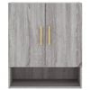 vidaXL Wall Cabinet Grey Sonoma Engineered Wood Medium Wall Cabinet