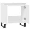 vidaXL Bathroom Cabinet White Engineered wood, iron Medium