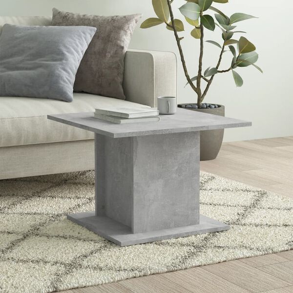 vidaXL Coffee Table Concrete Grey Engineered Wood Small Coffee Table