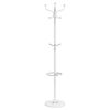 vidaXL Coat Stand White Powder-coated iron and marble