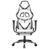 vidaXL Gaming Chair White and Black