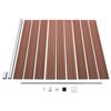 vidaXL WPC Fence Set 5 Square + 1 Slanted 379.9"x73.2" Brown