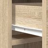 vidaXL Highboard Sonoma Oak 15.75 x 15.94 x 53.15 in Engineered Wood