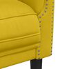 vidaXL Sofa Chair Yellow Velvet, Plywood, Solid Wood, Foam Single