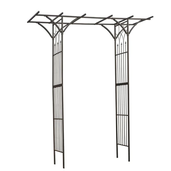Nature Garden Arch Black Galvanized steel with epoxy coating