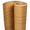 vidaXL Balcony Screen Light Brown 236.2x39.4" Poly Rattan