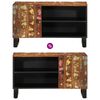 vidaXL TV Cabinet Mixed Color Finish Solid Reclaimed Wood Medium
