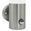vidaXL Outdoor Wall Light Silver 12 x 7.5 x 29 cm Stainless steel