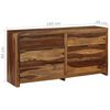 vidaXL Drawer Cabinet Natural Acacia Solid Acacia wood Medium