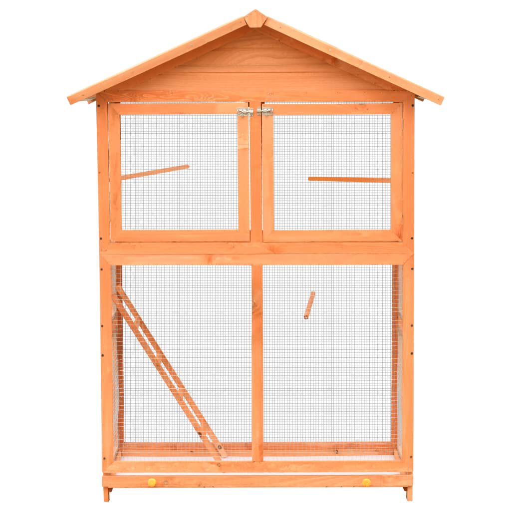 vidaXL Bird Cage Solid Pine & Fir Wood 49.4