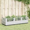 vidaXL Garden Planter White Polypropylene Large Modular Garden Planter