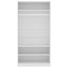 vidaXL Wardrobe White Engineered Wood Compact Wardrobe Rectangular