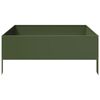 vidaXL Garden Raised Bed Olive Green Steel 39.4 x 39.4 x 9.8 in Tough