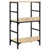 vidaXL Bookshelf Sonoma Oak Engineered wood, steel Medium Bookshelf