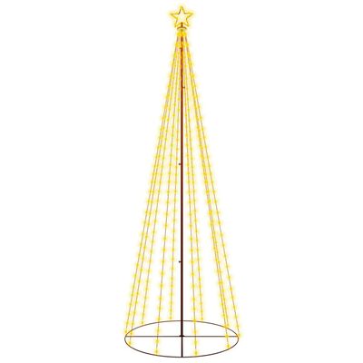 vidaXL Christmas Cone Tree Warm White 310 LEDs 3x10 ft