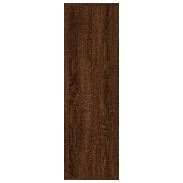 vidaXL Book Cabinet Brown Oak Engineered Wood Medium Book Cabinet