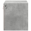 vidaXL Wall-mounted Bedside Cabinet Concrete Gray Engineered Wood Compact