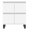 vidaXL Sideboard White Engineered Wood 23.6 x 13.8 x 27.6 in Sideboard