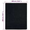 vidaXL Jersey Fitted Sheet Set of 2 Black 100% Cotton 70.9 x 78.7 in