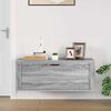 vidaXL Wall Shoe Cabinet Grey Sonoma Engineered wood Medium