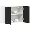 vidaXL Hanging Cabinet Riga Black oak 31.50 x 12.20 x 23.62 in