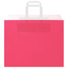vidaXL Paper Bags 50 pcs with Handles Pink 32x22x24 cm