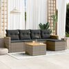 vidaXL Garden Sofa Set Grey