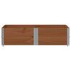 vidaXL Garden Planter Brown Solid Pine Wood 59.1x39.4 in Foldable