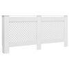 vidaXL Radiator Covers 2 pcs White 67.7"x7.5"x32.1" MDF