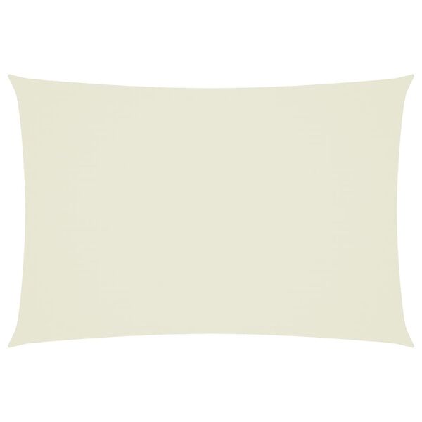 vidaXL Sunshade Sail Oxford Fabric Rectangular 9.8x16.4' Cream