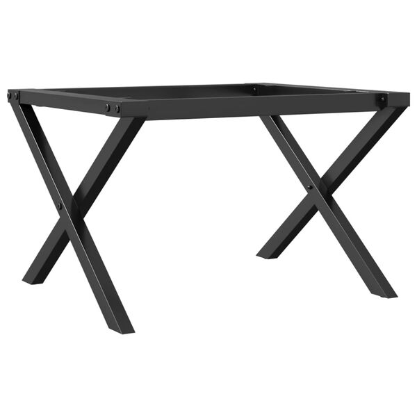 vidaXL Coffee Table Leg Black Powder-coated steel Standard Durable
