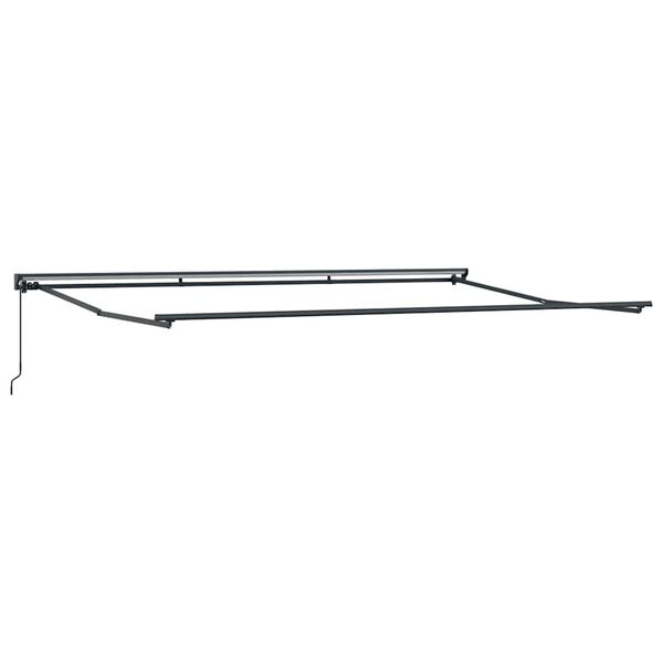 vidaXL Awning Frame Retractable Manual Anthracite 196.9"x 118.1