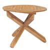 vidaXL Garden Table Teak Fine sanded teak hardwood with water-based finish
