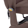 vidaXL Massage Recliner Brown Polyester Standard Swivel