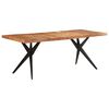 vidaXL Dining Table Acacia Wood Solid Acacia Wood Large Durable