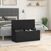 vidaXL Storage Box Black 35.4"x13.8"x13.8" Engineered Wood