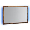 vidaXL Bathroom Mirror Old wood Engineered wood, glass 23.6x3.4x15.0 in