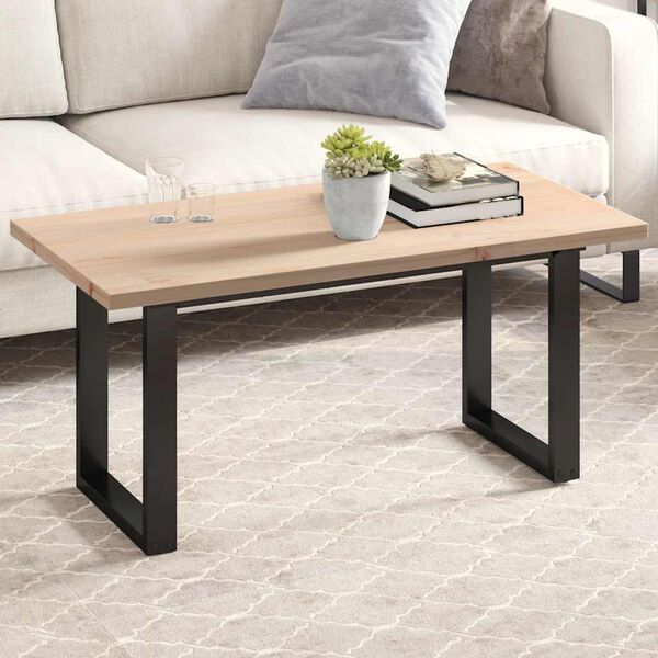 vidaXL Table Top Natural Wood Solid Pine Wood 39.4 x 19.7 x 1.0 in