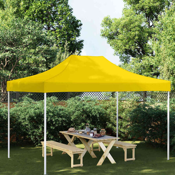 vidaXL Party Tent Roof 13.1x9.8' Yellow 2.95 oz/ft²
