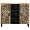 vidaXL Side Cabinet 35.4"x13"x29.5" Solid Wood Mango