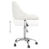 vidaXL Swivel Dining Chair Set of 2 White