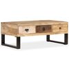 vidaXL Coffee Table Natural Wood Solid Mango Wood Medium Coffee Table