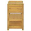 vidaXL Bathroom Cabinet Natural Teak Solid teak wood Medium